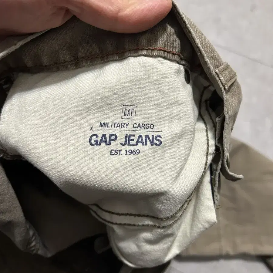 00s  GAP [갭] 브라운컬러 빈티지 립스탑 카고 워크 팬츠 36인치