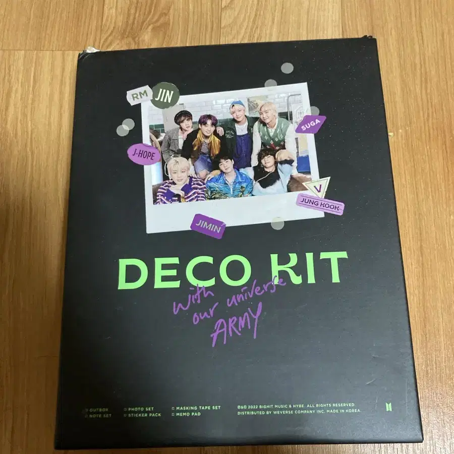 bts deco kit 데코 키트(포카포함 풀박)