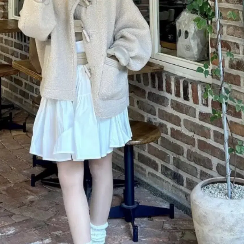 보카바카 High Neck Duffle Shearing Coat