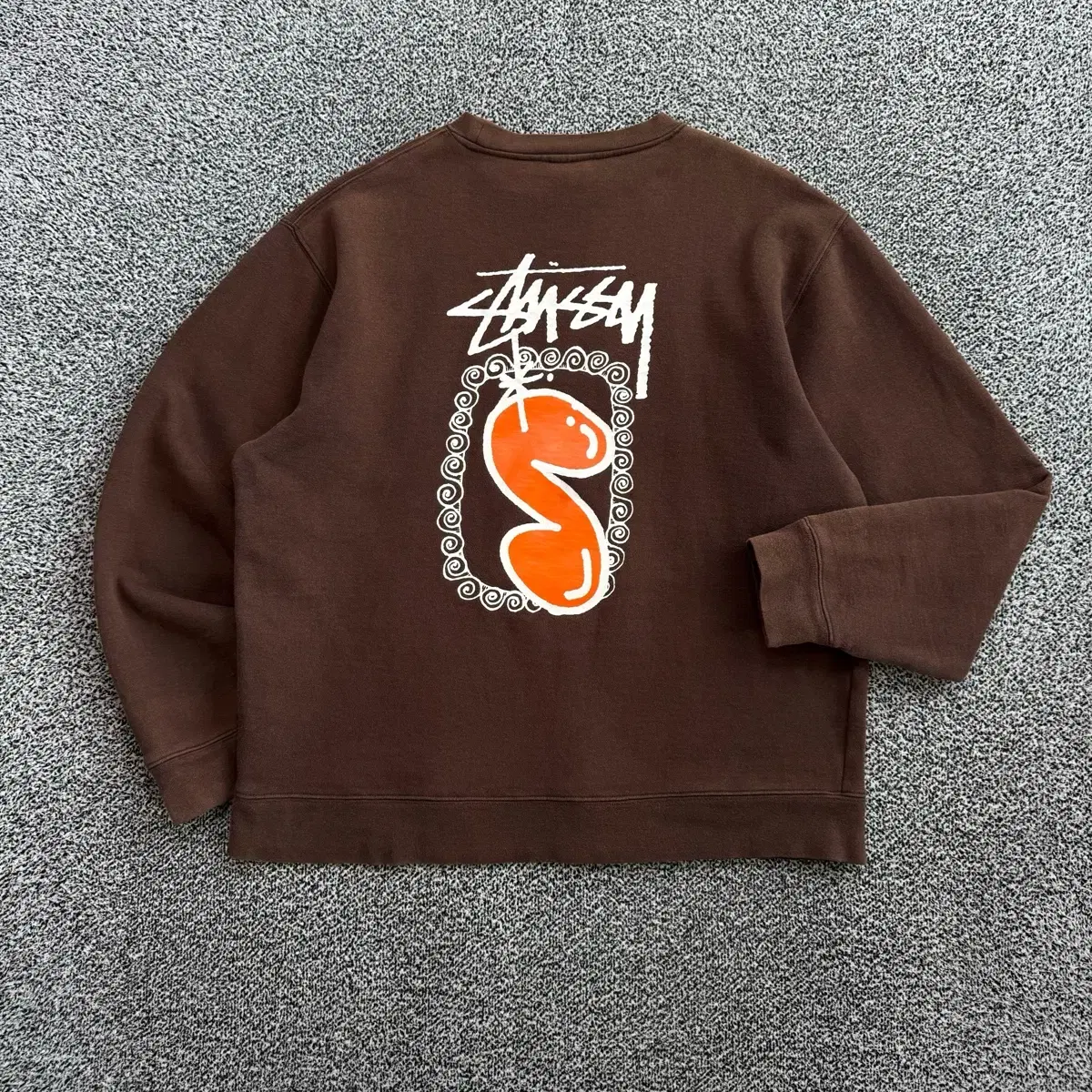 Name: Stussy 00's Old School Brown Color Overfit Man-to-Man :)