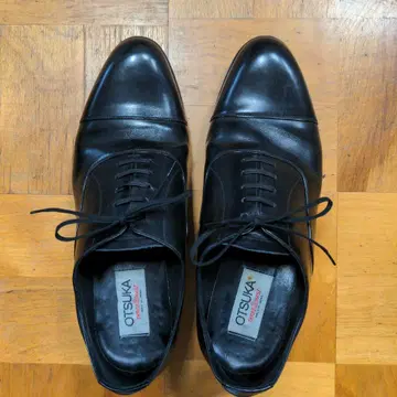 오츠카제화 블랙 스트레이트 팁 24.5cm4E