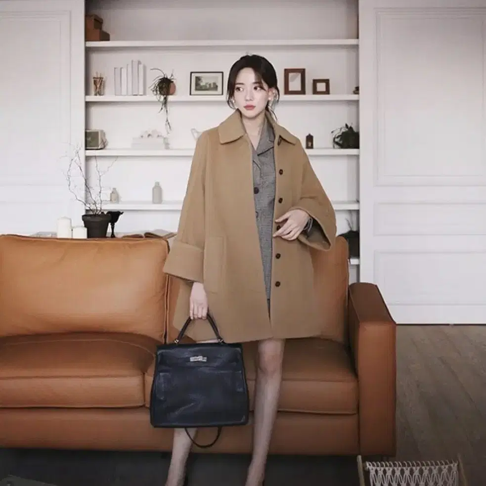 밀크코코아 코트 1513. frech camel coat