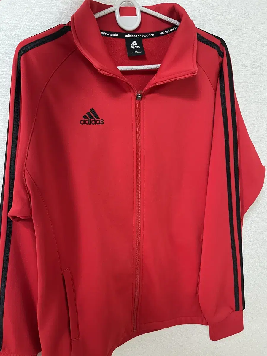 Adidas Red Black Jersey Track Top Men