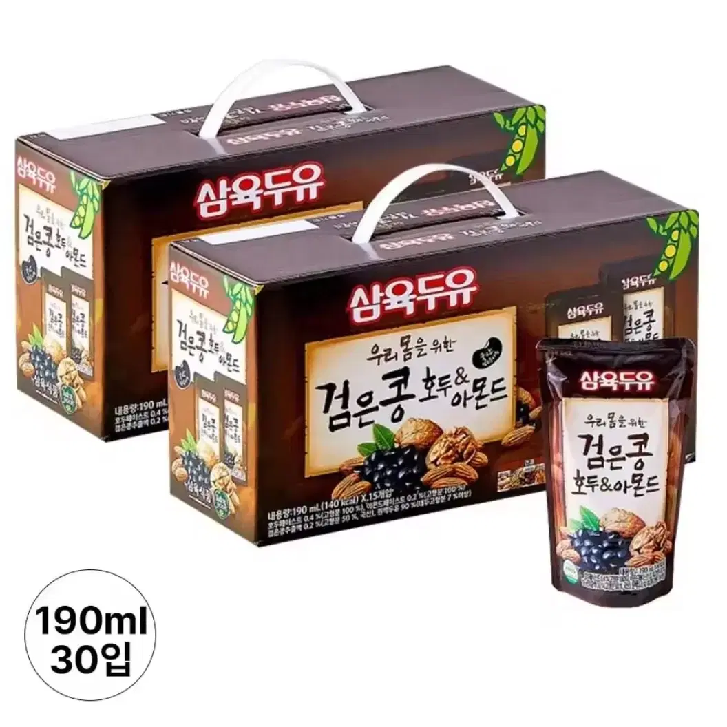 삼육두유 검은콩 호두 아몬드 190ml 30팩