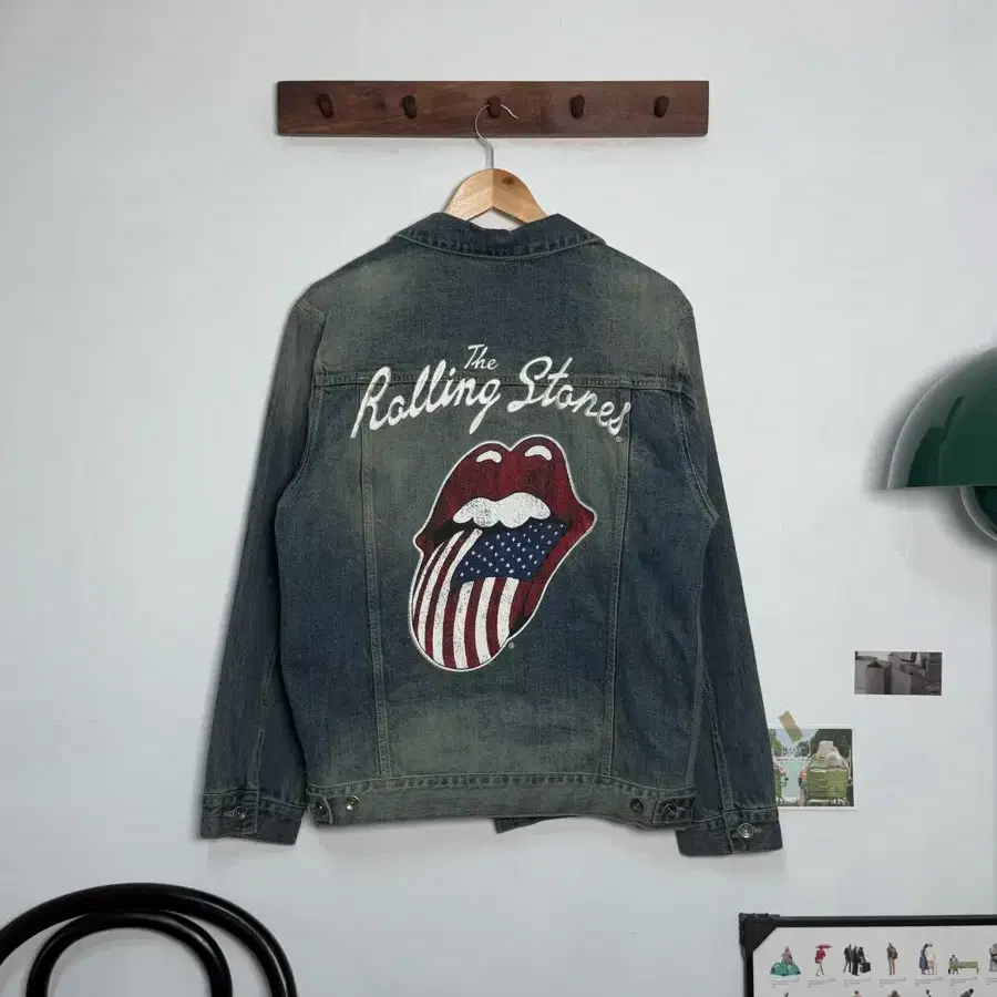 L/ Rolling Stones Denim Trucker Jacket/O