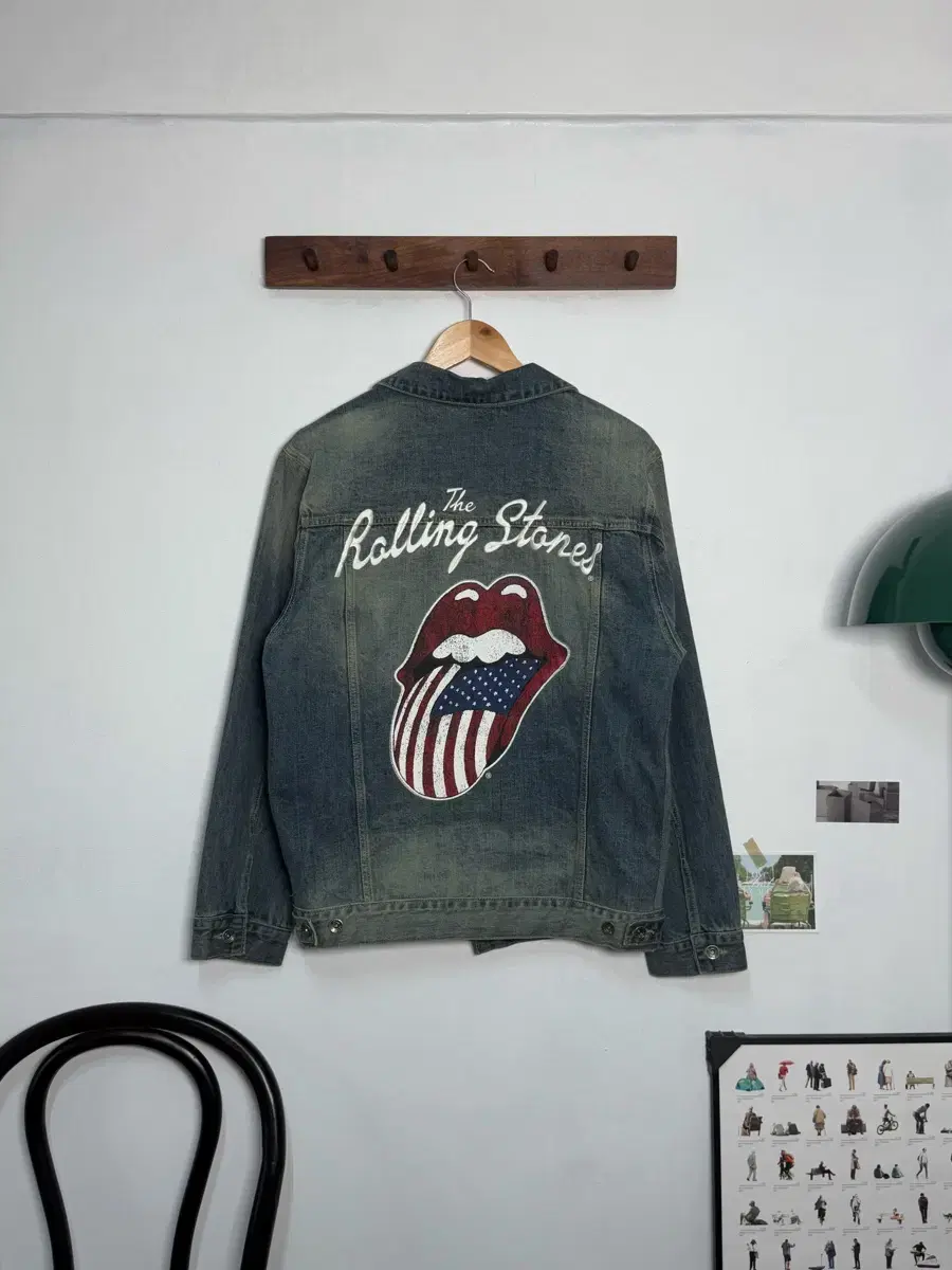 L/ Rolling Stones Denim Trucker Jacket/O