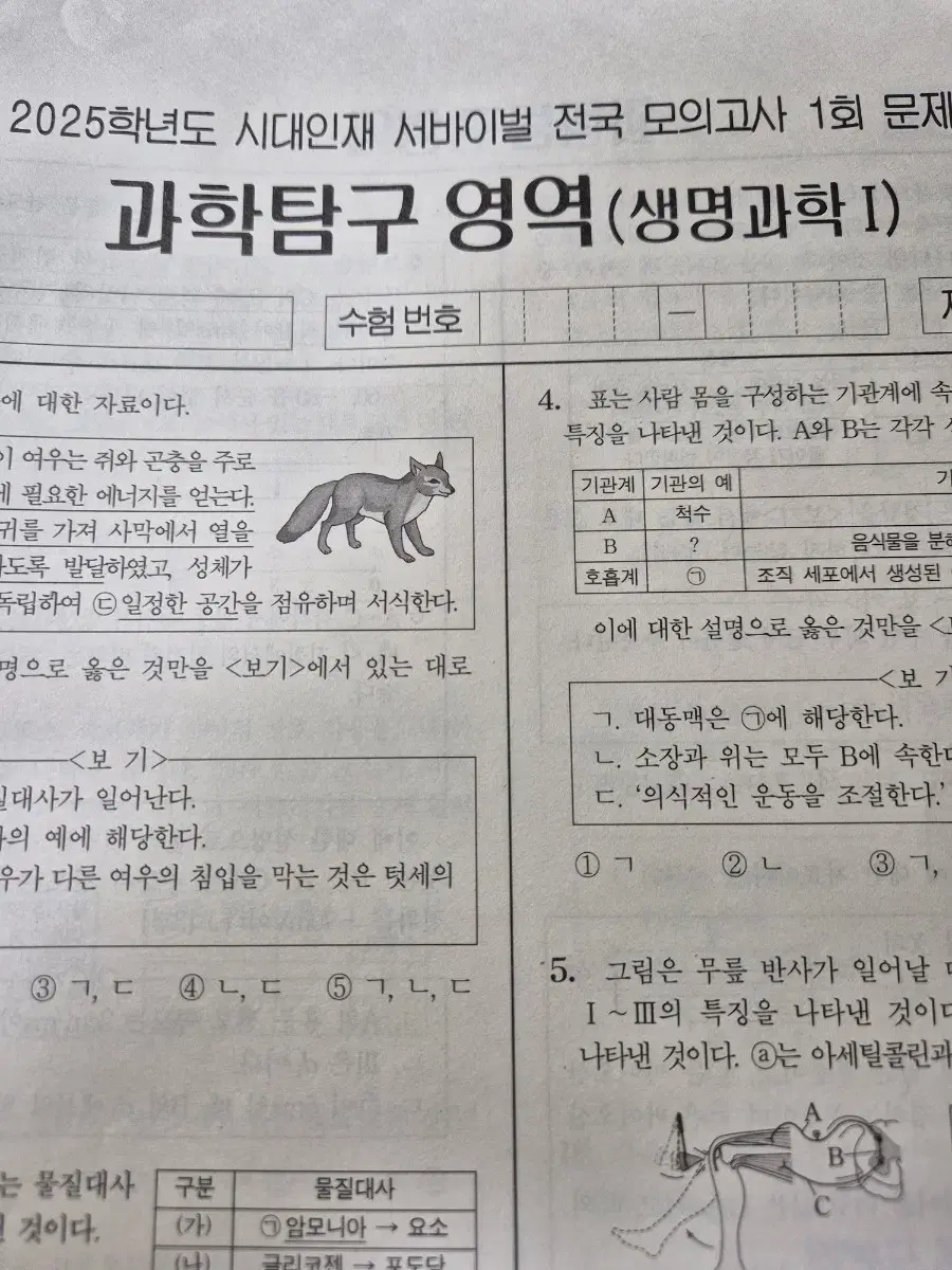 2025 시대인재 서바이벌 전국 생명과학1