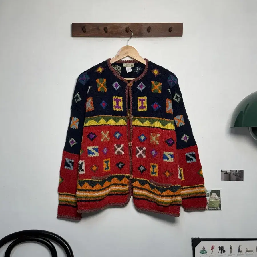 XL/ BOLIVIA Hand Cardigan/ N55