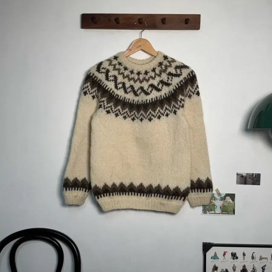 S/ Fair Isle Nordic Hand Sweater/N57