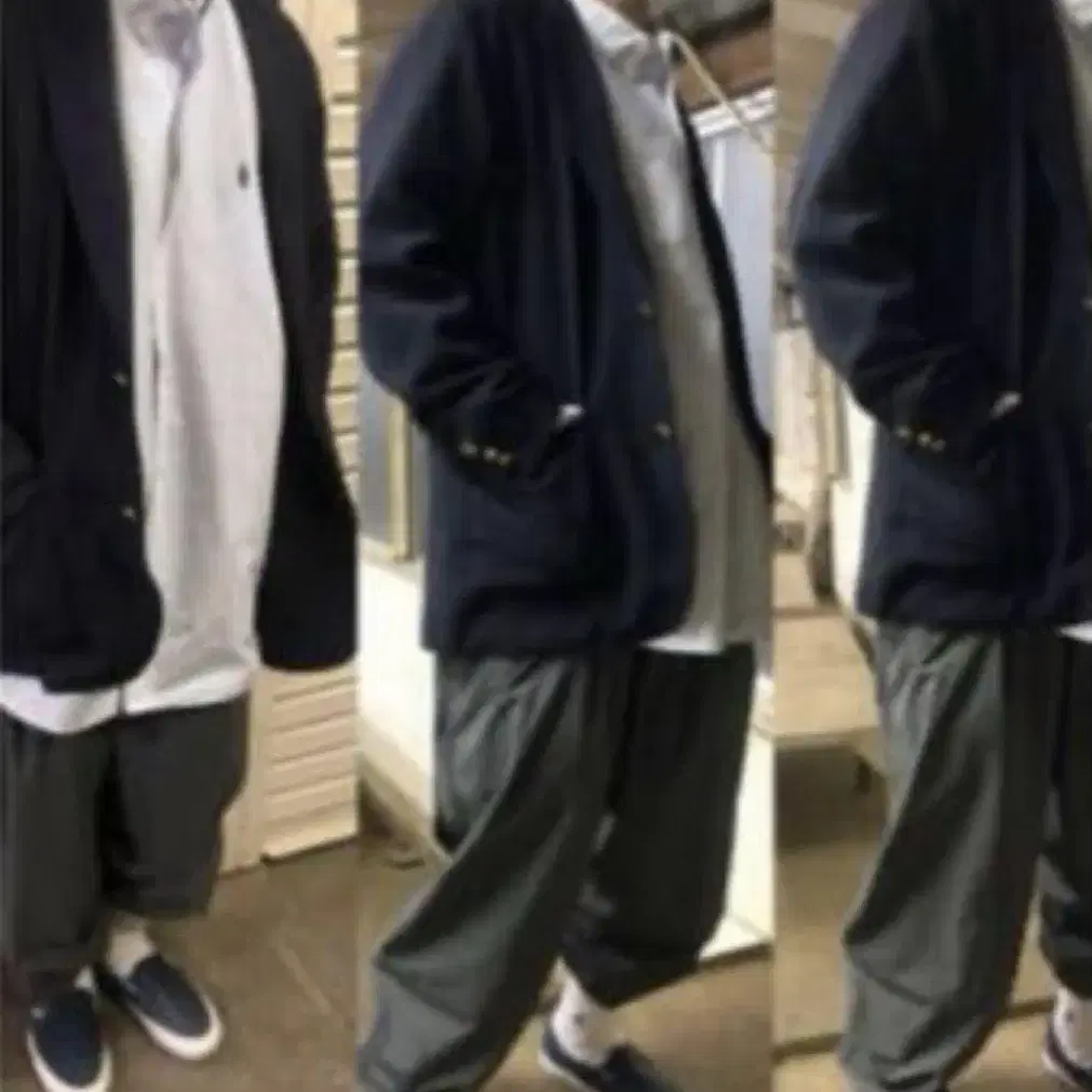 Beams SSZ 좌선 팬츠 ZAZEN PANTS 그레이