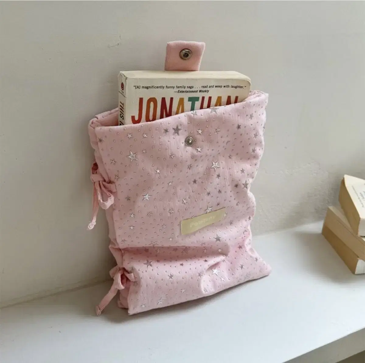 포지타니 Snug ribbon pouch(PINK STAR) 노트북파우치