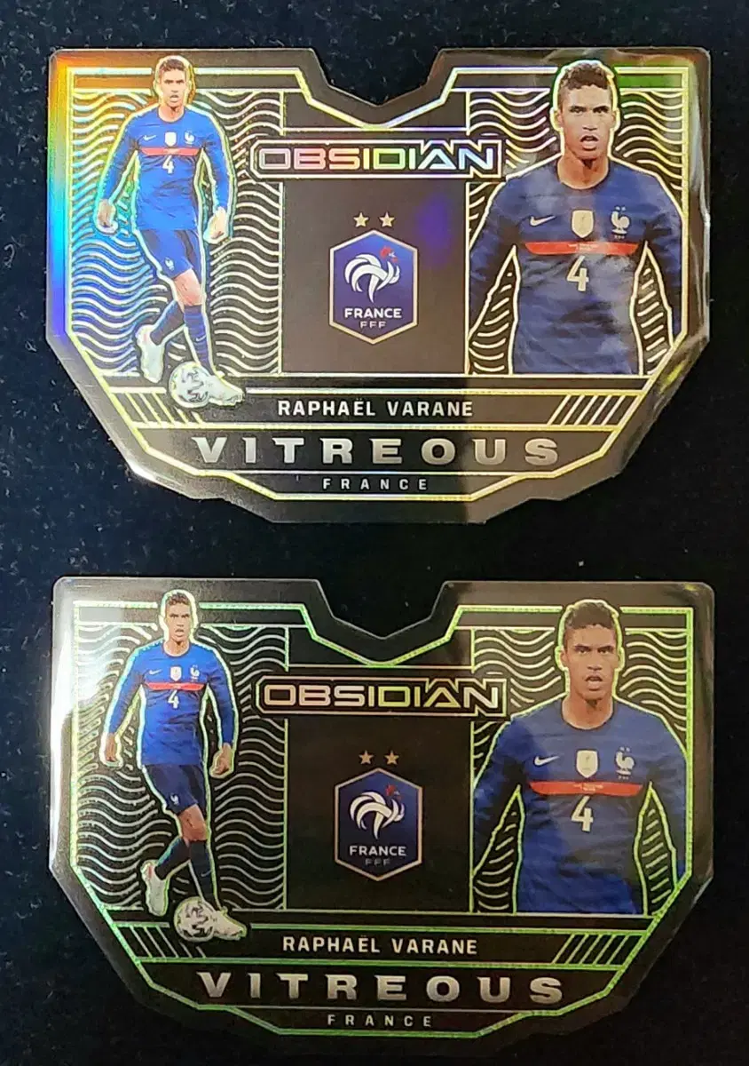 panini obsidian RAPHAEL VARANE 한정카드 2장