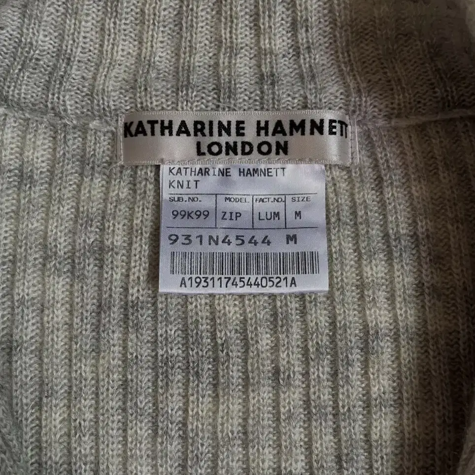 Katharine Hamnett London Mohair Knit Zip