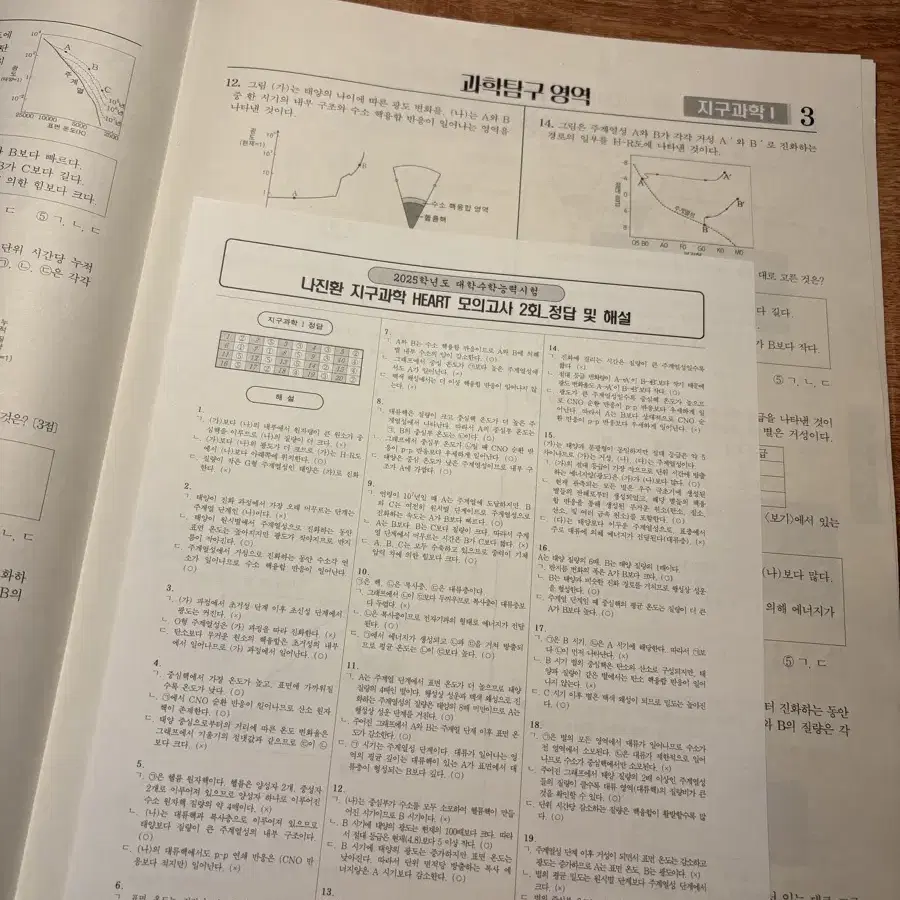 시대인재 지구과학I 나진환T 하트 모의고사