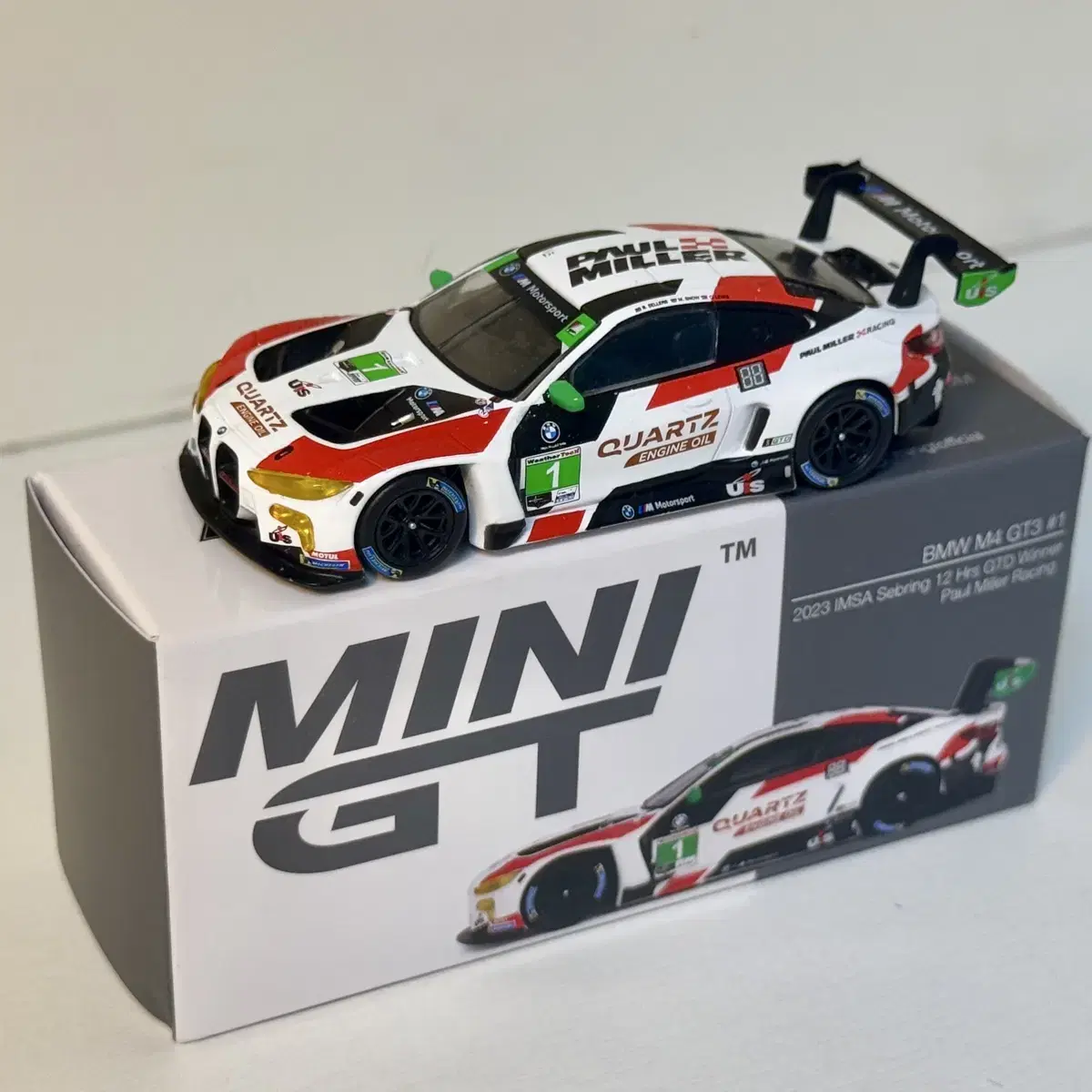 미니지티 No.640 BMW M4 GT3 레이싱 IMSA 2023 세브링