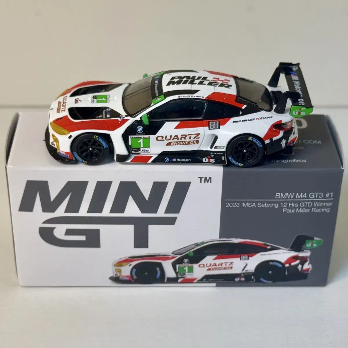 미니지티 No.640 BMW M4 GT3 레이싱 IMSA 2023 세브링