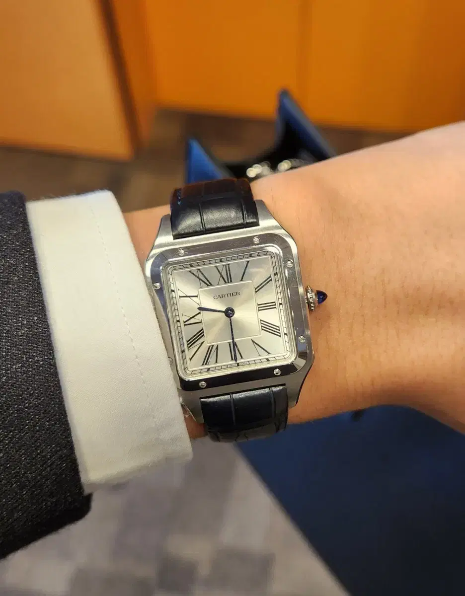 Cartier Santos Dumont L 22 Years Stamped