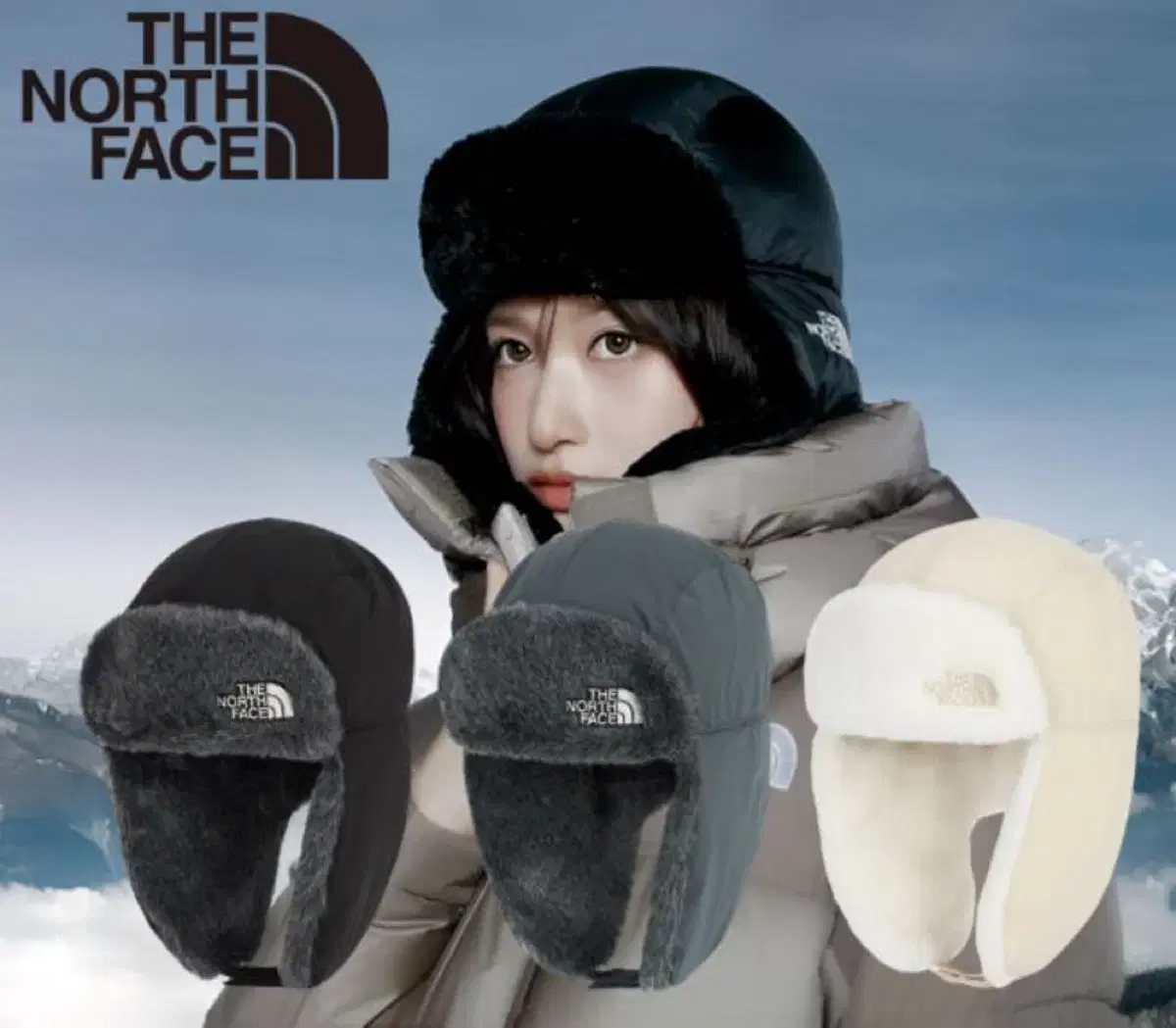 The North Face Expedition Earmuff Cap Black Gunmetal