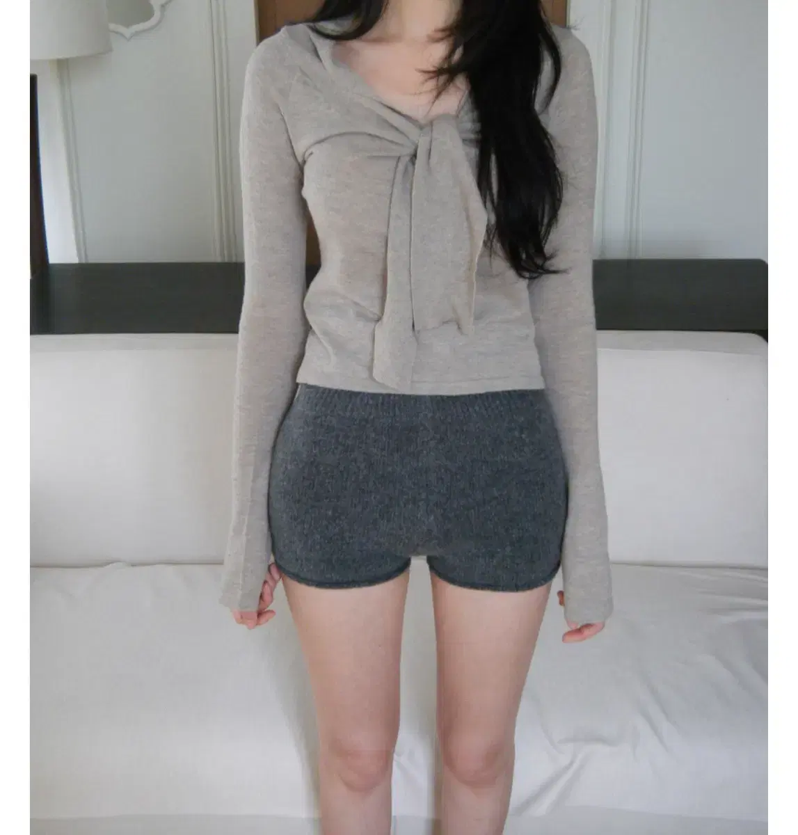 Seer knit shorts