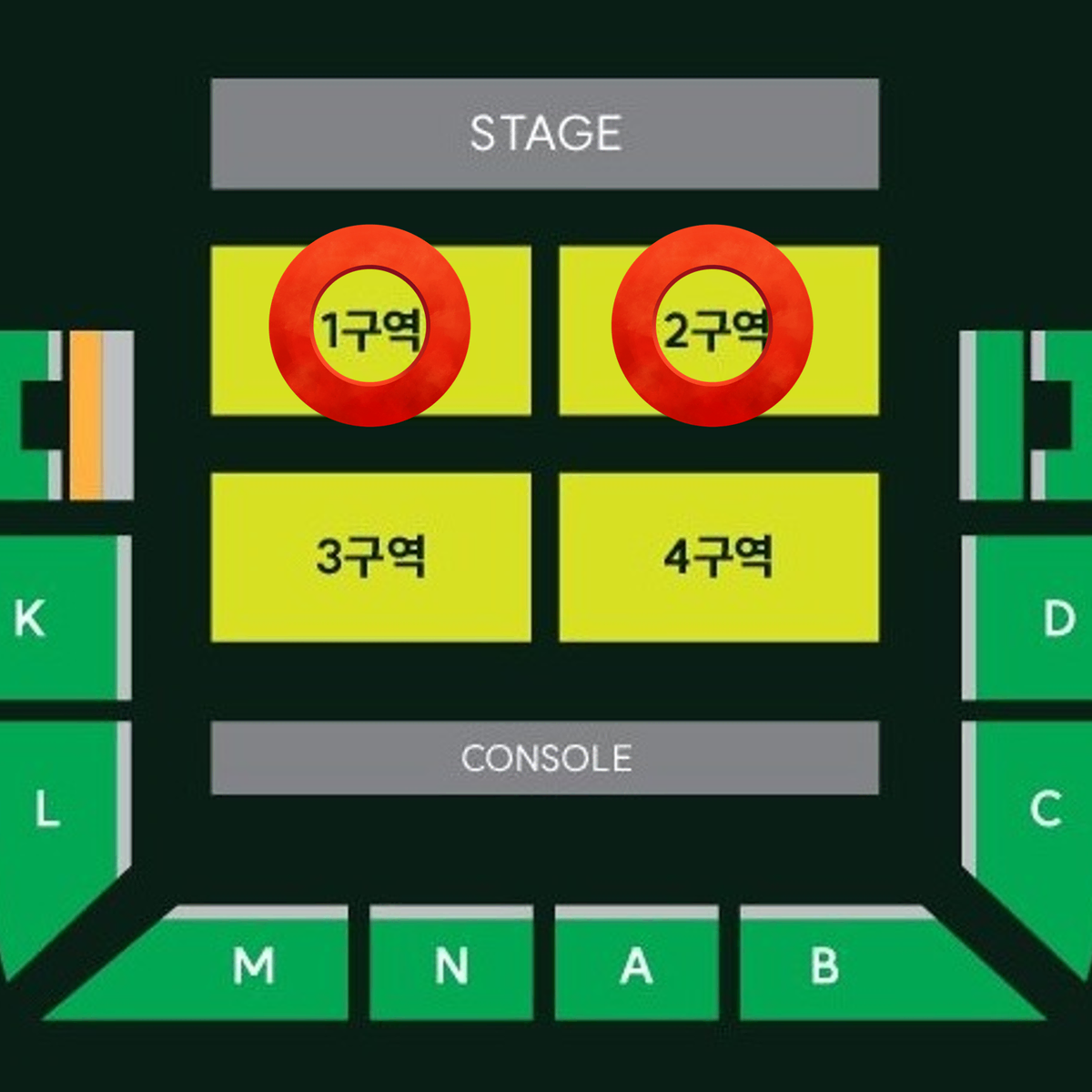 [최고명당] 미세스 그린 애플 MGA 스탠딩 1,2구역 100번대 2연석