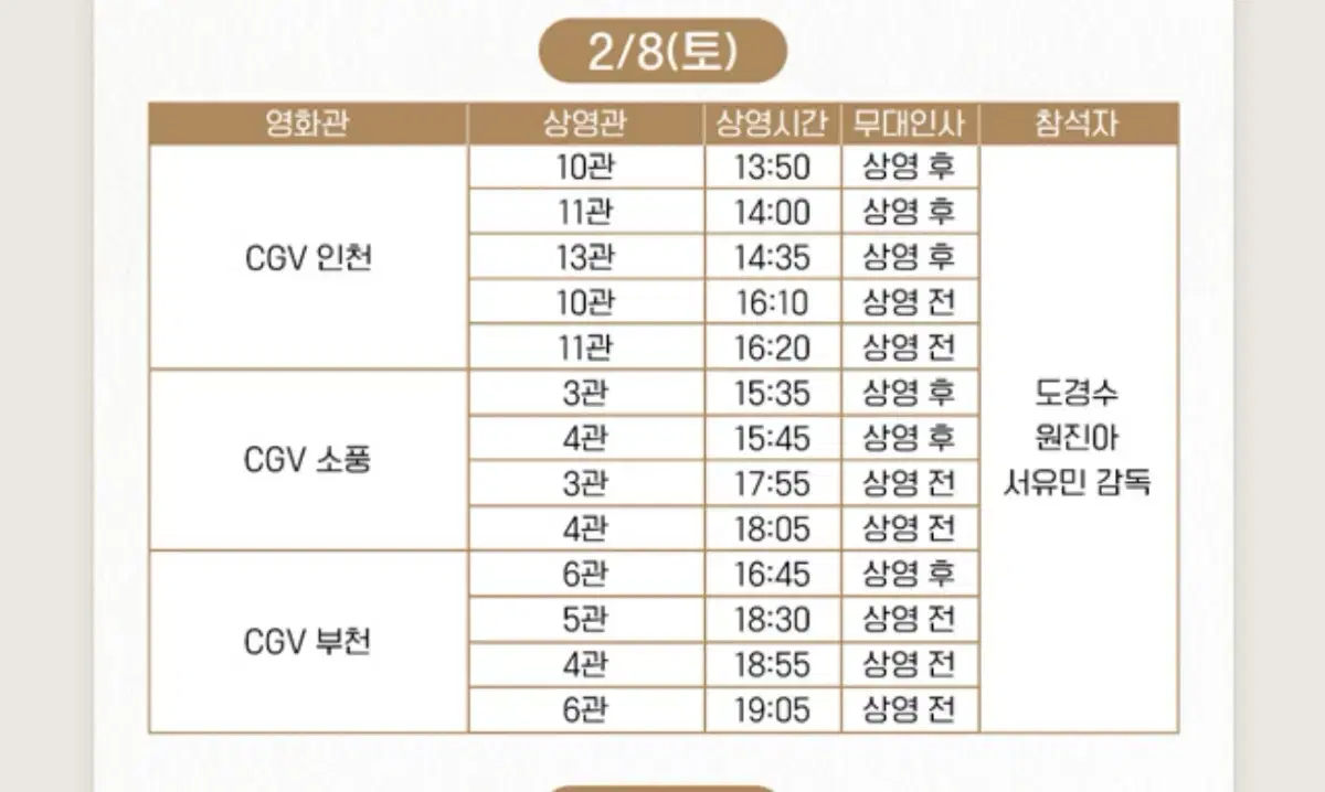 말할 수 없는 비밀 무대인사 양도