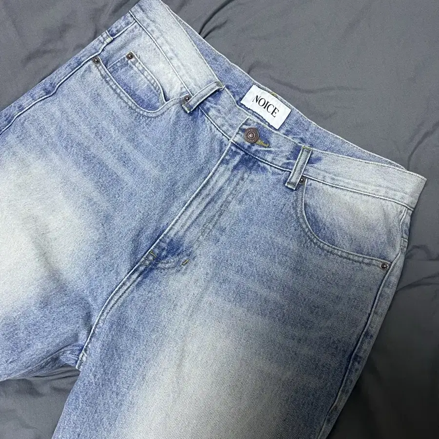 [M] 노이스 WASHED FLARED JEANS - BLUE