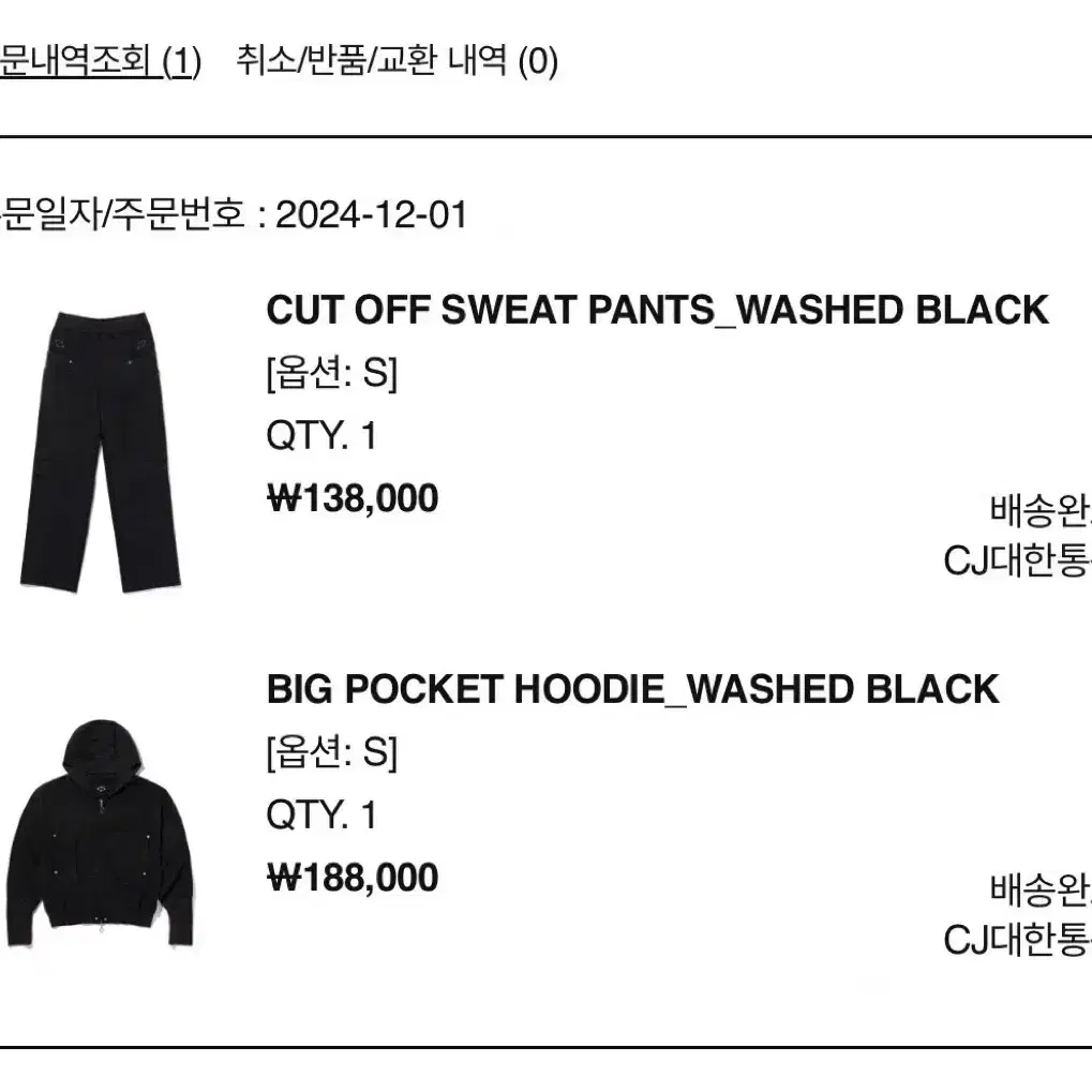 (새상품) 미스치프 cut off sweat pants 컷오프 스웻팬츠