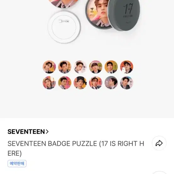 세븐틴 굿즈 분철