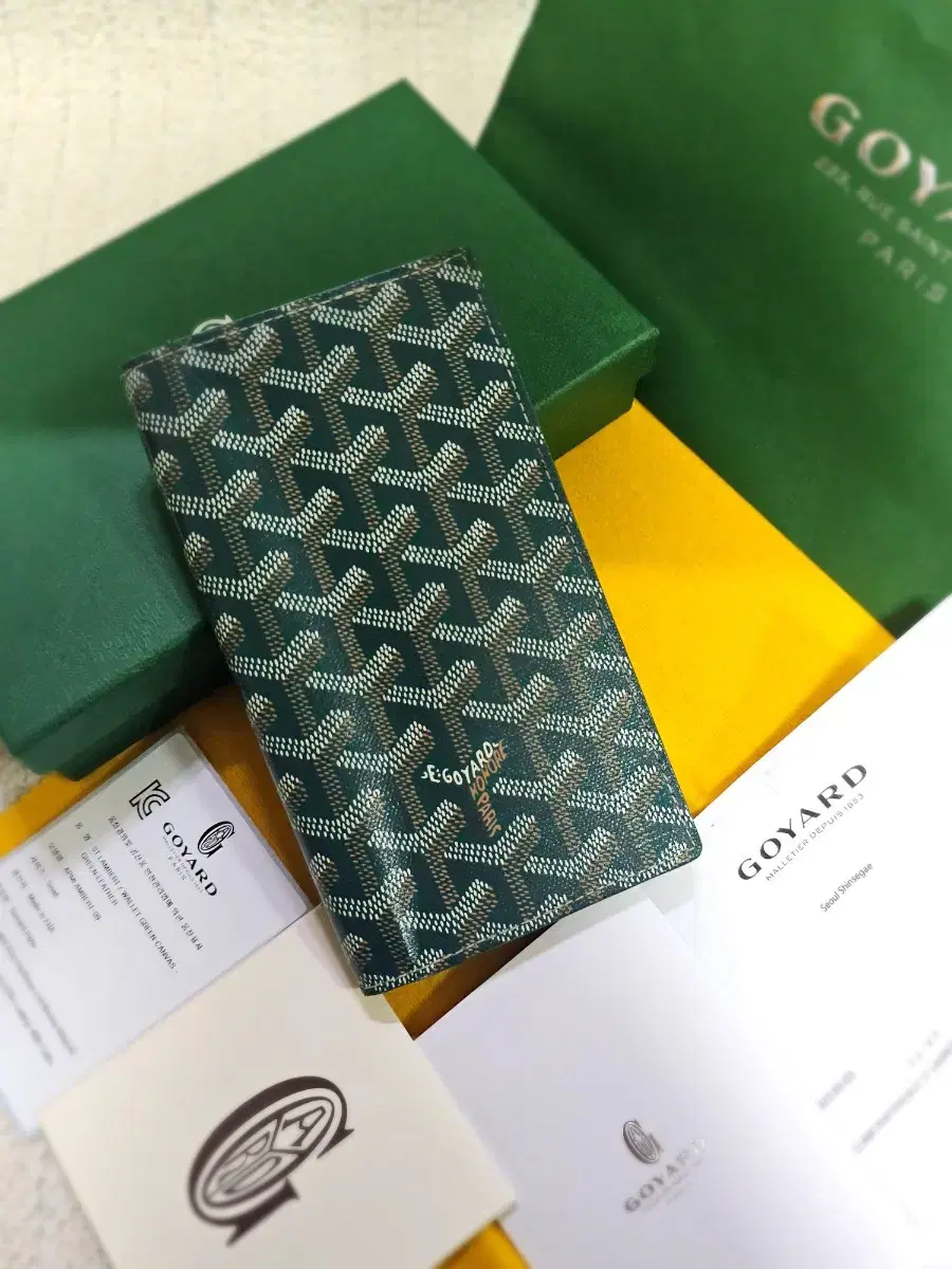 [S-class] Goyard Lambert Saint-Lambert Long Wallet Green