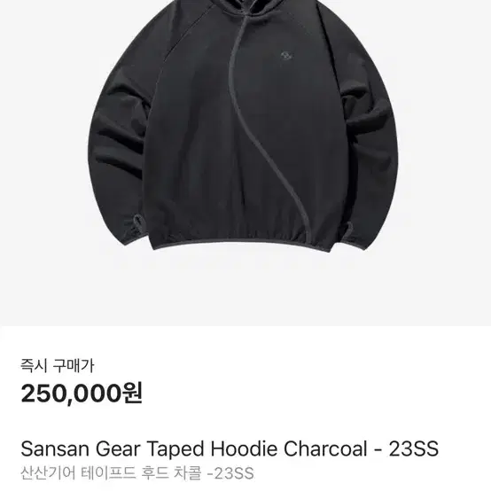 산산기어 Sansan Gear Taped Hoodie Charcoal