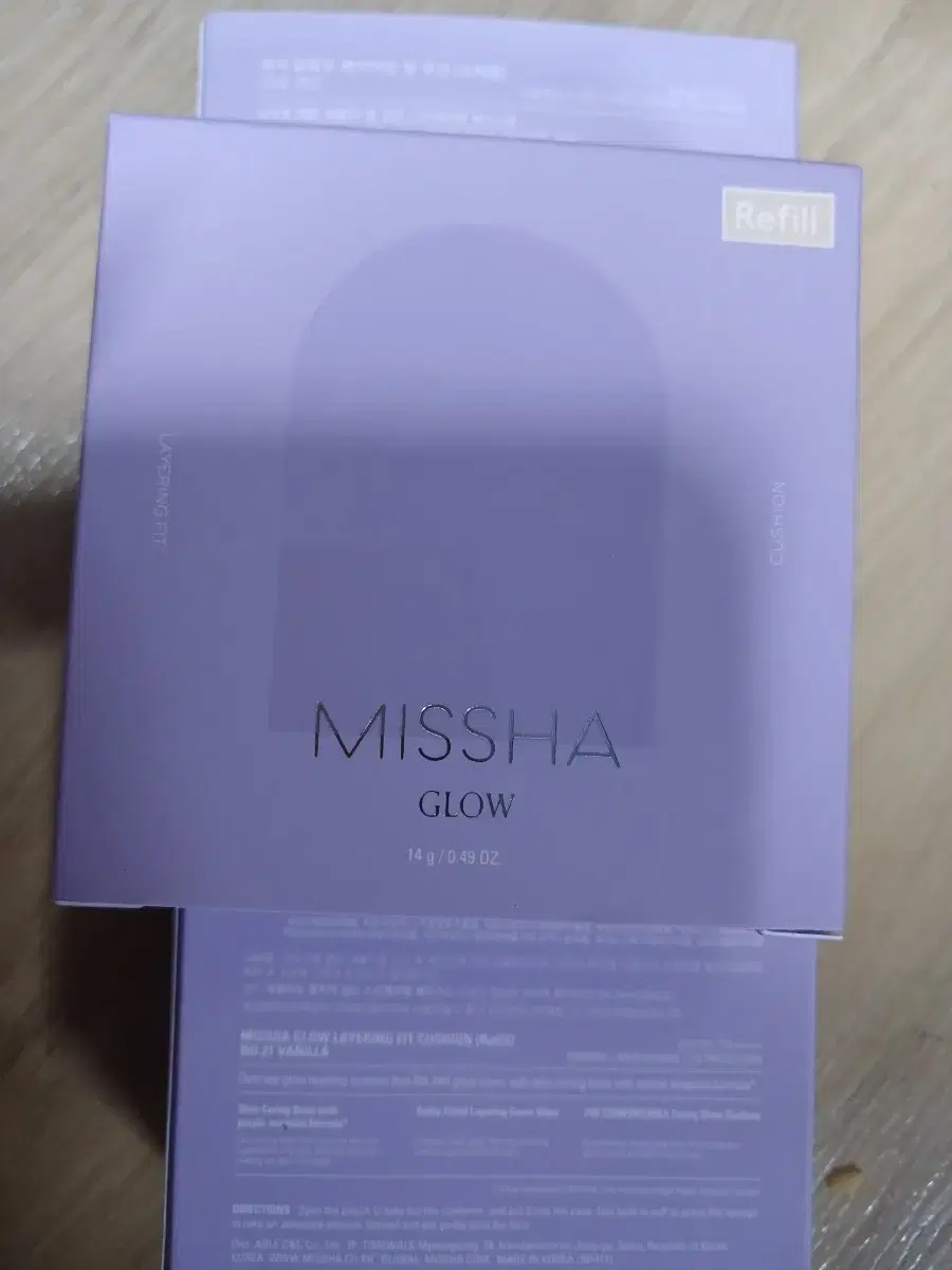 NEW Misha Glow Layering Fit Cushion Refill 21Pair 21Vanilla 23Sand