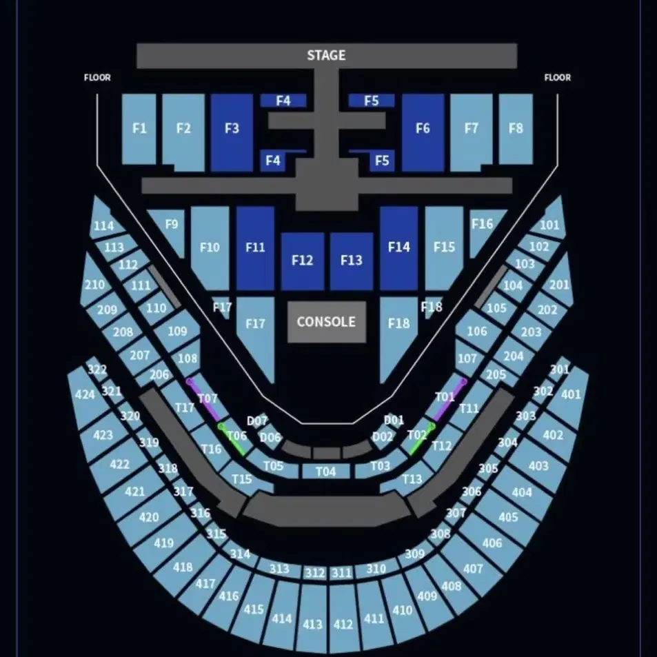 nct 127 콘서트 더모멘텀 1/18 토요일 첫콘 1층 106구역 L열