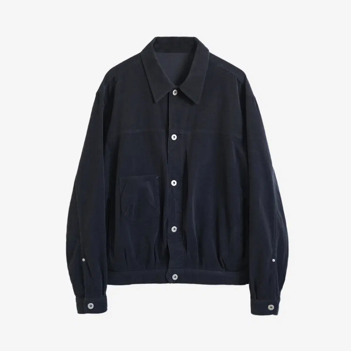 [2] POLYTECH CORDUROY TRUCKER JACKET DARK NAVY