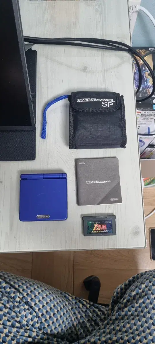 gba sp  블루 순정 + 젤다의 전설 신들의 트라이포스 알팩