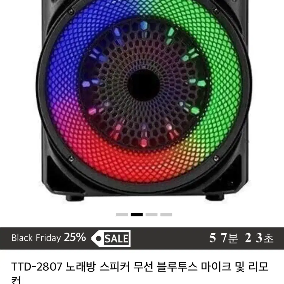 원가 25) TTD 2807 스피커 무선 마이크 노래방 블루투스