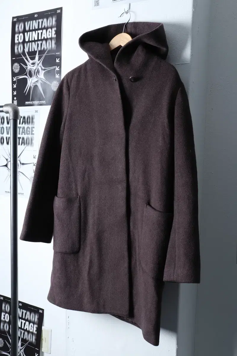 W(S) System Coat Jacket Brown Wool Basic Fit-1138A