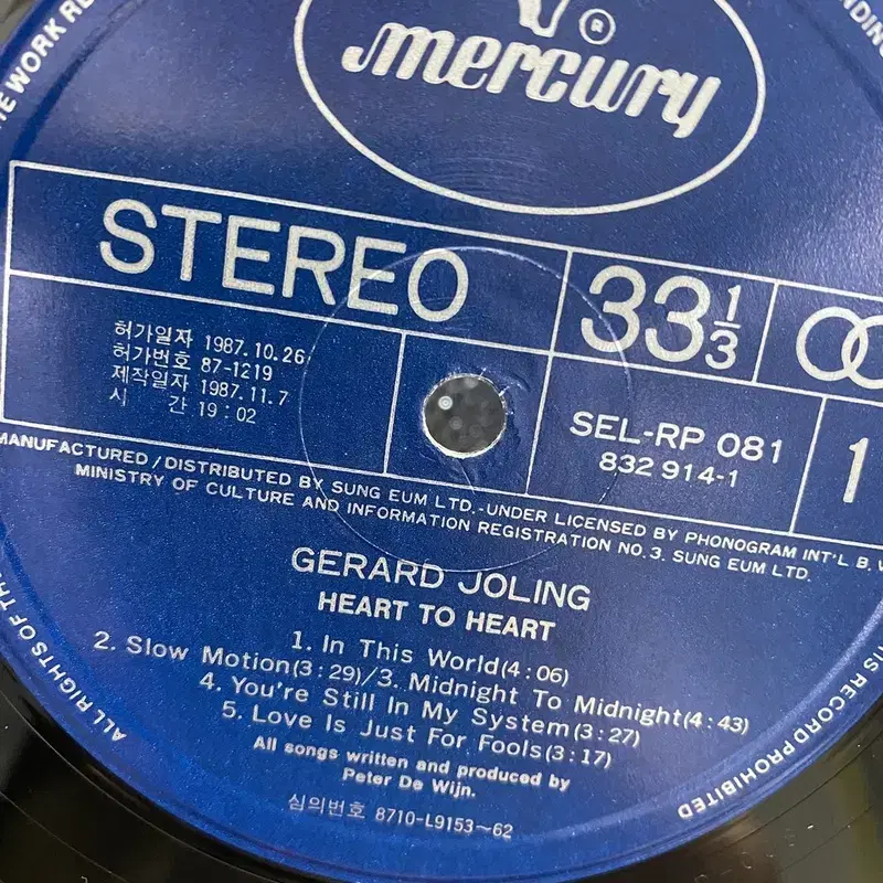 GERARD JOLING  LP / AA7175