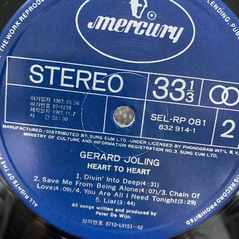 GERARD JOLING  LP / AA7175