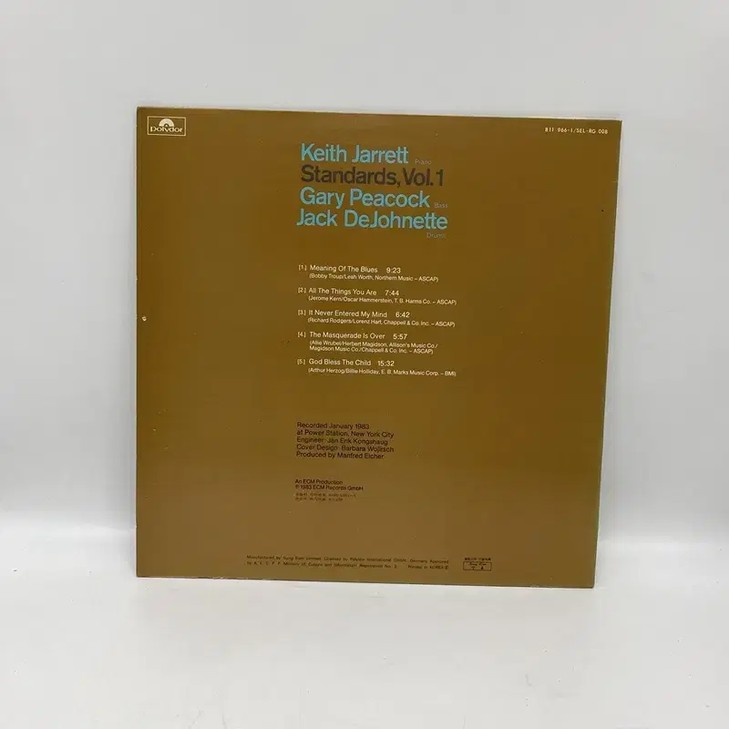 KEITH JARRETT STANDARDS LP / AA7182