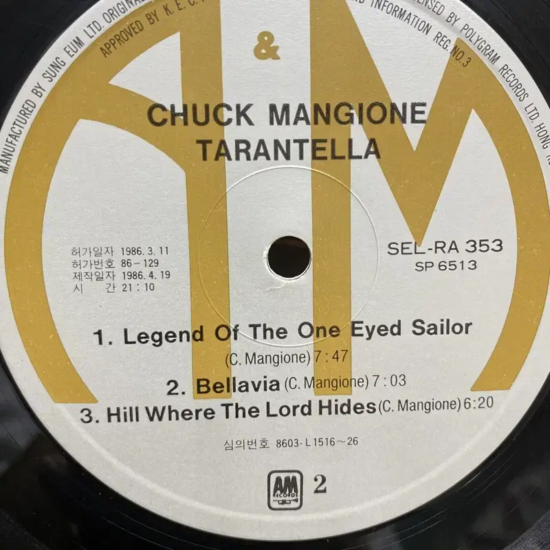 CHUCK MANGIONE  LP / AA7184