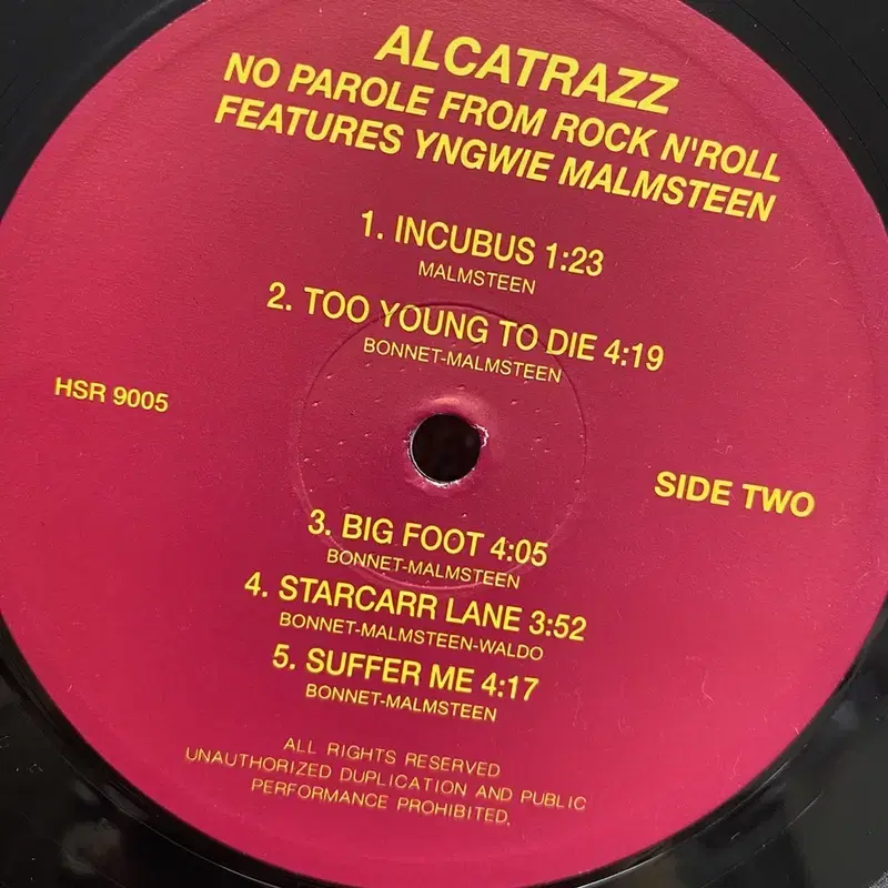 ALKATRAZZ LP / AA7209