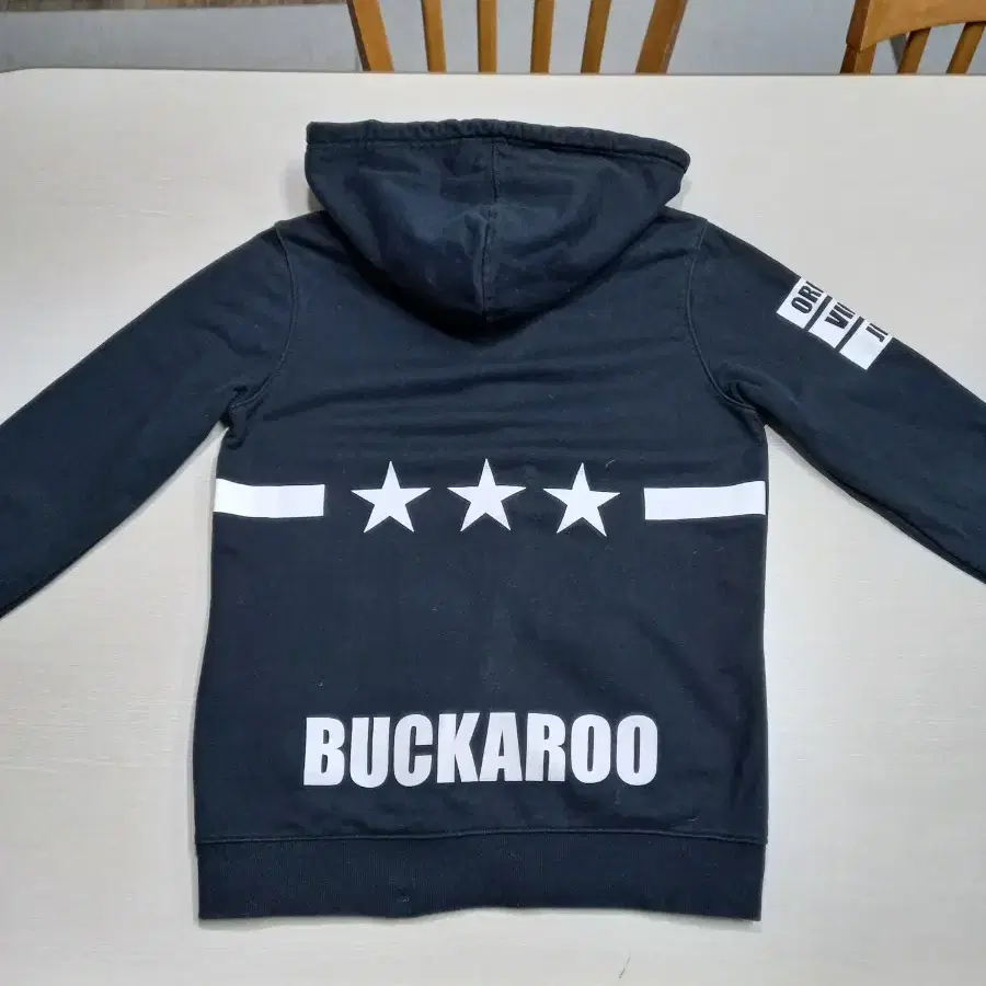 L100 BUCKAROO China 기모 후드집업 블랙 L-548