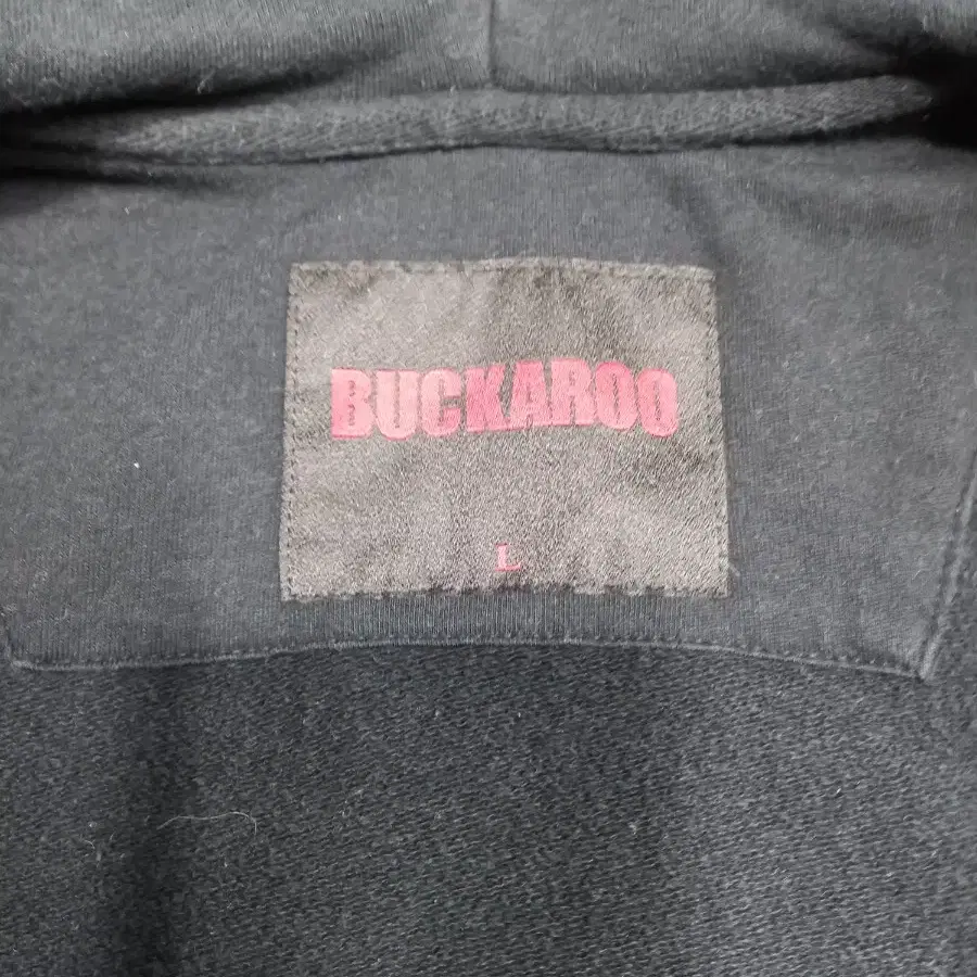 L100 BUCKAROO China 기모 후드집업 블랙 L-548