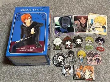 문호 스트레이독스 스트랩 피규어 랩 피규어 캔 배치 카드