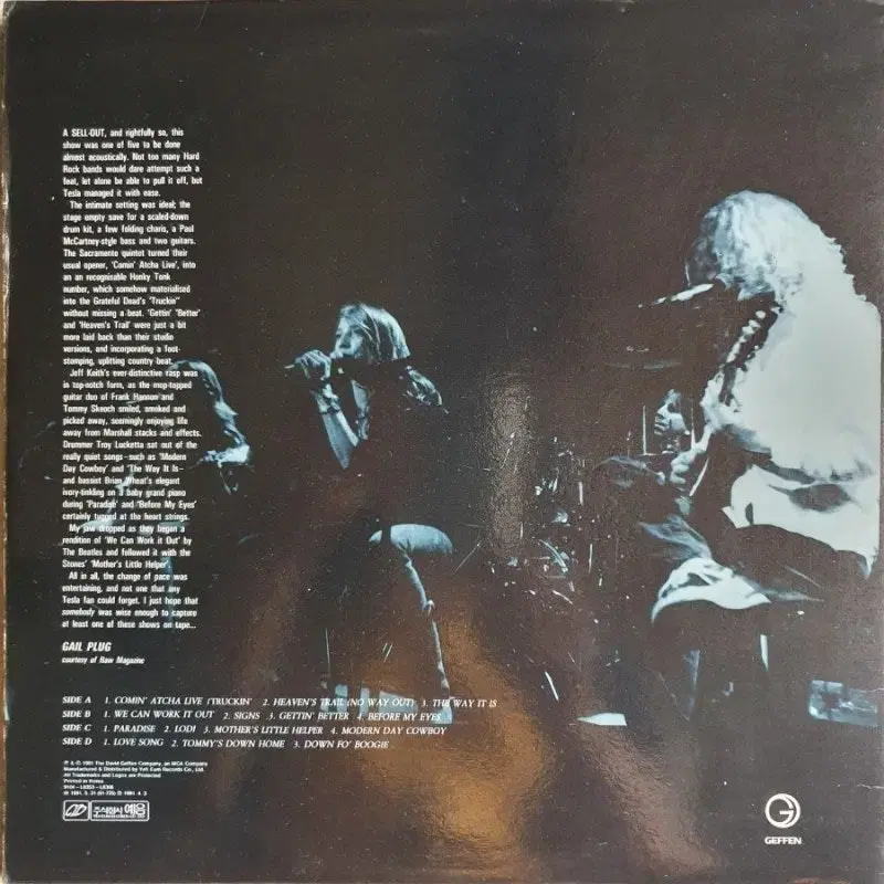 TESLA - FIVE MAN ACOUSTICAL JAM 2LP(GF)