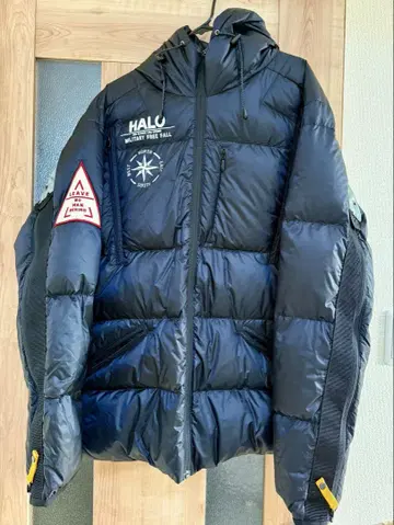 아비렉스다운 자켓 슬리브리지 지퍼