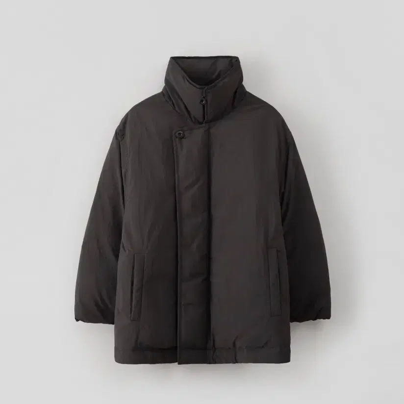 레이스 rrace half down jacket 하프 패딩 차콜