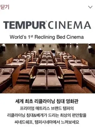 CGV 템퍼시네마 영화 예매 2인