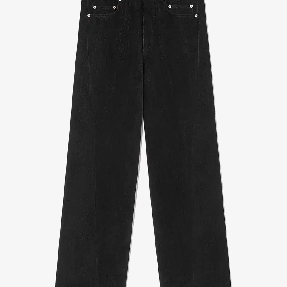 알렌느 TWISTED VELVET DENIM PANTS BLACK(VB4