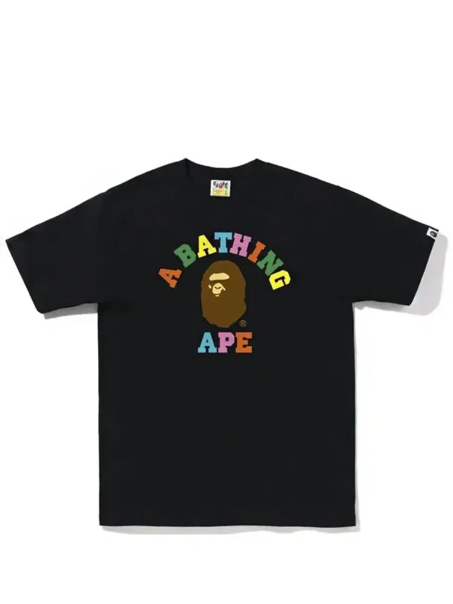 [XXL] BAPE Colors College T-Shirt Black